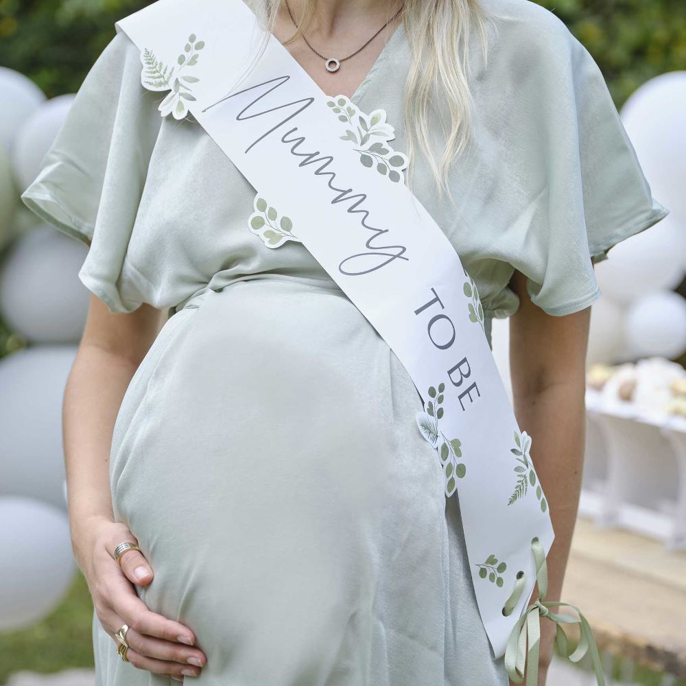 sash-mummy-to-be-botanical-and-white-baby-shower|BBA-111|Luck and Luck| 1