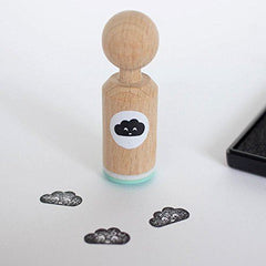 very-mini-rubber-stamp-cloud-scrapbooking-craft-stamp||Luck and Luck| 1