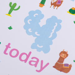 llama-age-4-birthday-sign-and-easel|LLSTWLLAMA4A4|Luck and Luck|2