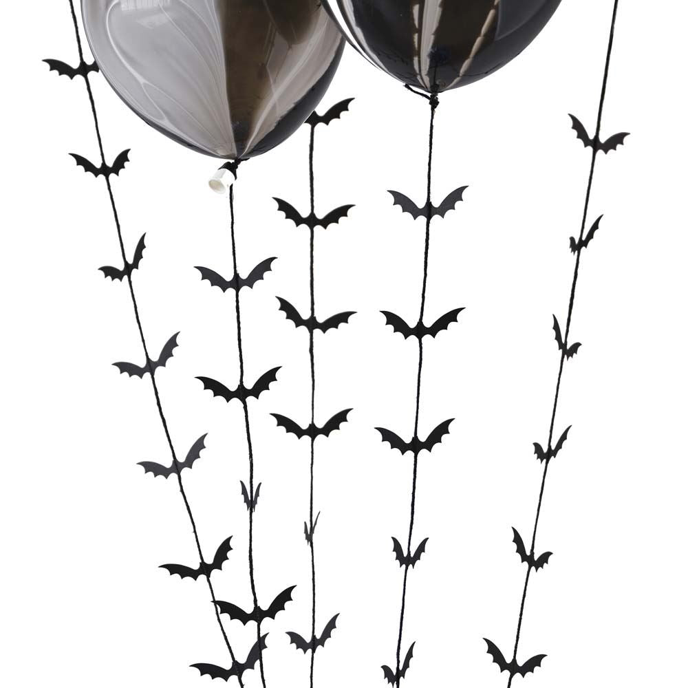 black-bat-halloween-balloon-tails-x-5-halloween-party-decoration|POI-115|Luck and Luck|2