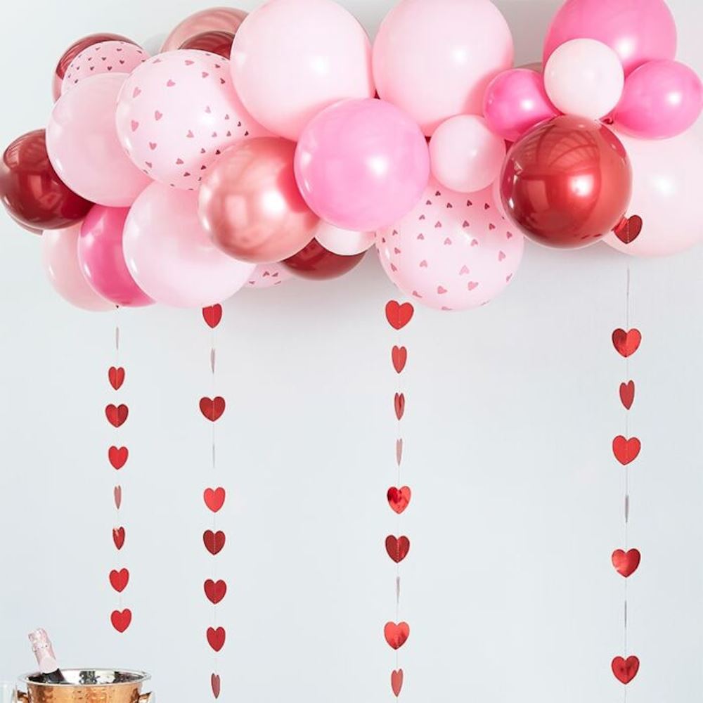 rose-gold-red-and-pink-balloon-arch-kit-valentines-love-decoration|HEA122|Luck and Luck| 1