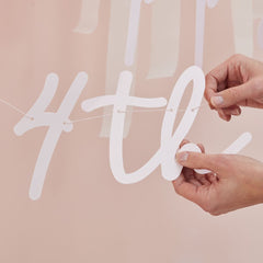 customisable-pink-and-iridescent-happy-birthday-bunting|MER-113|Luck and Luck|2