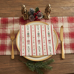 Cath Kidston Nutcracker Christmas Napkins, Red Green Festive Holiday Tableware, Pack of 20