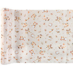 Santex Little Teddy Bear Table Runner Ivory Baby Shower Christening