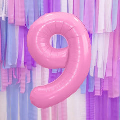 large-foil-pink-number-9-balloon-86cm-birthday-decoration|FB1P-9-081|Luck and Luck| 1