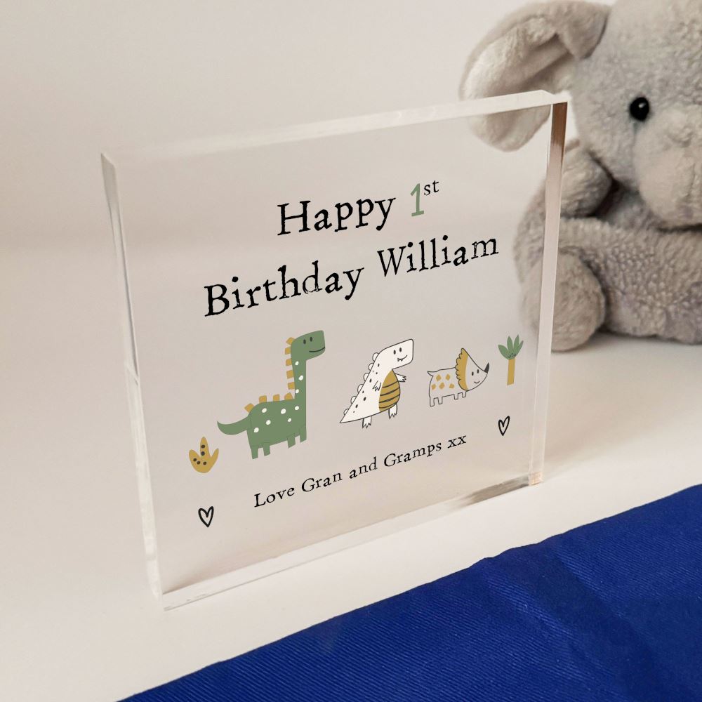 personalised-birthday-acrylic-block-with-dinosaur-tail-name-and-age|LLUVABBDAYD6|Luck and Luck| 1