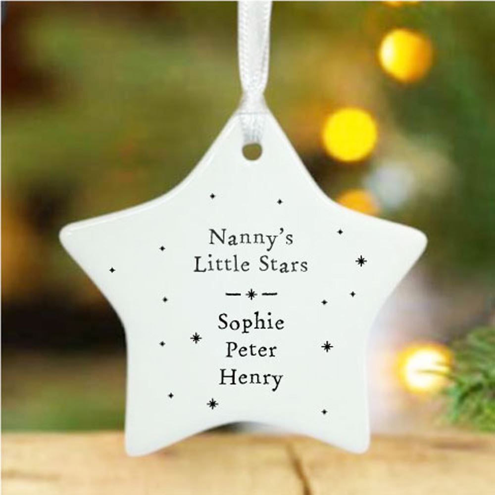 personalised-porcelain-star-grandchildren-little-stars-christmas-gift|LLUVLITTLESTAR|Luck and Luck| 1