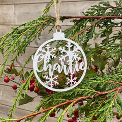 personalised-coloured-hanging-snowflake-christmas-tree-decoration-v2|LLWWCOSNOWF2M|Luck and Luck| 1