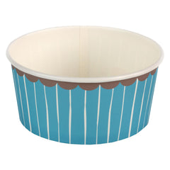 Blue Paper Ramekin Party Dishes for Birthdays and Celebrations (Pack of 4, 12.5 cm)