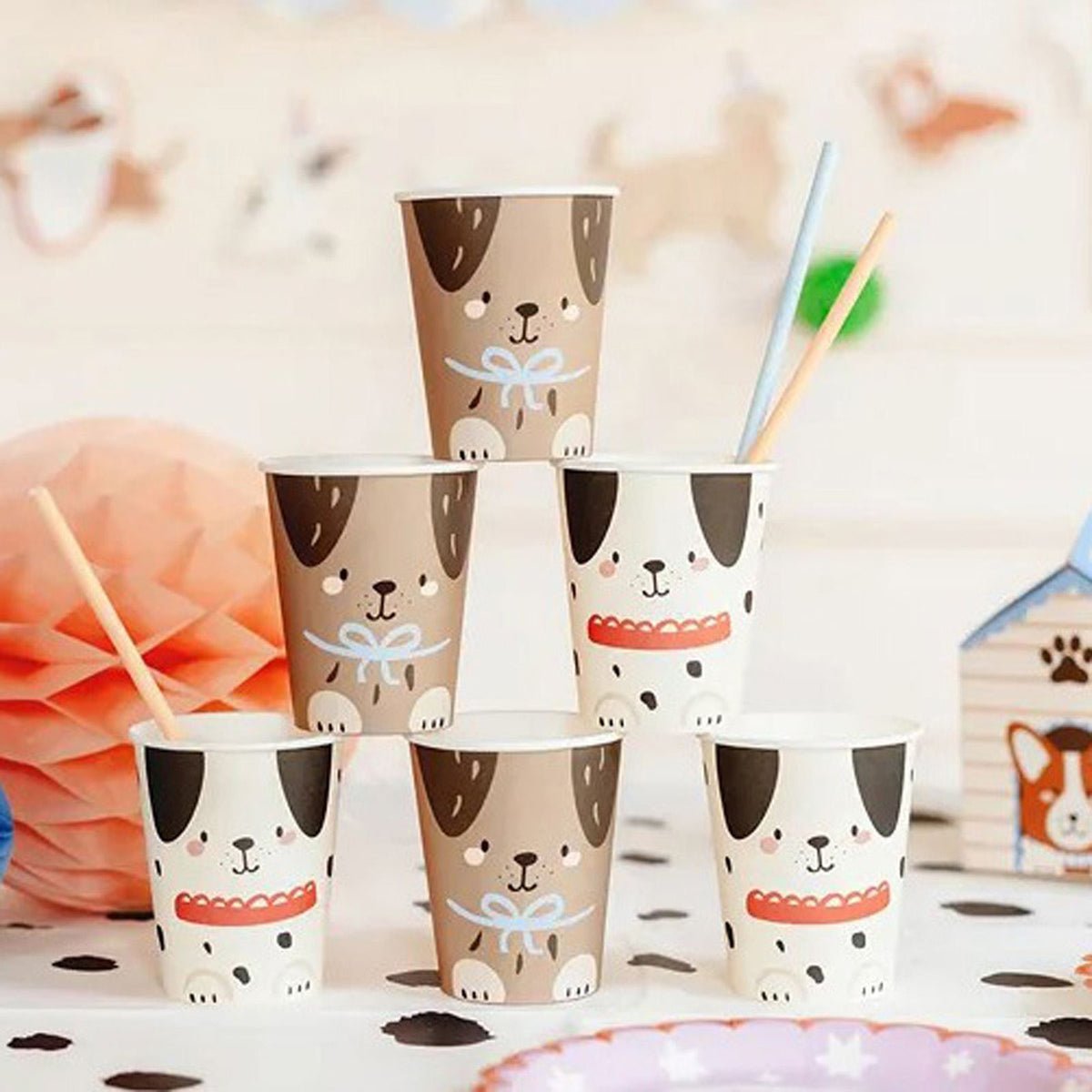 dalmatian-dog-party-childrens-paper-cups-x-6|KPP98-EU2|Luck and Luck| 1