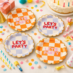 Birthday Paper Plates Pack Of 8 For Colourful Children's Parties 22.5 cm