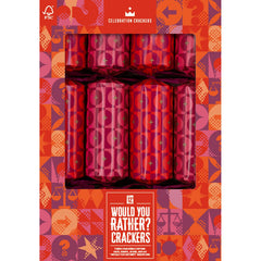 Would You Rather Game Christmas Crackers Recyclable Festive Party Tableware Set of 12