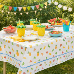 Fruits Paper Tablecloth Multicoloured Party Table Cover 180 x 120 cm