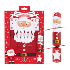Make Your Own Santa Christmas Crackers DIY Festive Party Tableware Set of 6