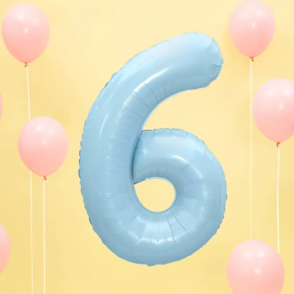 large-foil-blue-number-6-balloon-86cm-birthday-decoration|FB1P-6-001J|Luck and Luck| 1