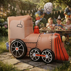 Standing Train Foil Balloon for Playful Train Birthday Party Decorations and Decor
