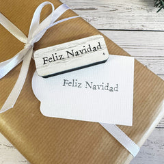 feliz-navidad-craft-rubber-stamp-d4-festive-diy-wooden-stamp|LLWWFNSTAMPD4|Luck and Luck| 1