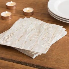 gold-tree-christmas-paper-party-napkins-x-16|STAR-NAPKIN-TREE|Luck and Luck| 1