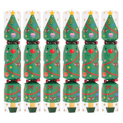 Roll a Christmas Tree Dice Game Christmas Crackers Festive Party Tableware Set of 6