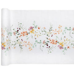 Santex Floral Table Runner Fabric 2.5m long- Ideal Wedding Party Decoration