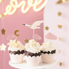 pink-stork-baby-shower-cake-toppers-x-7|KPM30|Luck and Luck| 1