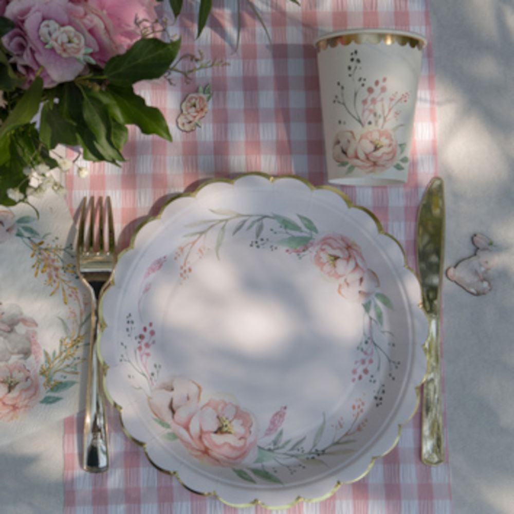 pastel-colour-floral-paper-party-plates-x-10|784800000099|Luck and Luck| 1