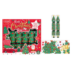 Roll a Christmas Tree Dice Game Christmas Crackers Festive Party Tableware Set of 6
