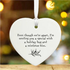 personalised-christmas-hanging-porcelain-heart-we-re-far-apart|LLUVPORC13|Luck and Luck| 1