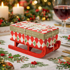 General Knowledge Trivia Mini Sleigh Christmas Party Game Red Green Festive Entertainment