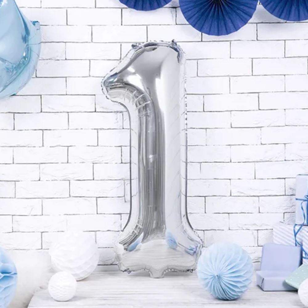 large-foil-silver-number-1-balloon-86cm-birthday-decoration|FB1M-1-018|Luck and Luck| 1