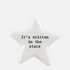East of India Porcelain Star Mini Token – It's Written in the Stars Meaningful Gift