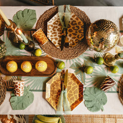 Safari Print Paper Plates Kids Party Tableware (Pack of 6, 23cm)