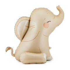 Elephant Foil Balloon Kids Party Decoration Cream 90cm