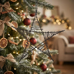 Rusty Wire Hanging Decoration - Star