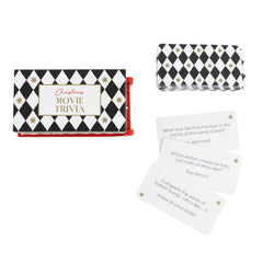 Movie Trivia Mini Sleigh Christmas Party Game Red White Festive Entertainment
