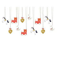 christmas-icon-horse-swan-novelty-gift-tags-x12|ZDZ19|Luck and Luck| 1