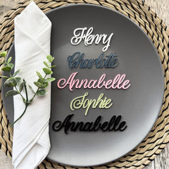 Personalised Acrylic Guest Place Names for Weddings, Parties and Table Styling