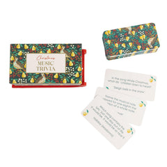 Music Trivia Mini Sleigh Christmas Party Game Red Green Festive Entertainment