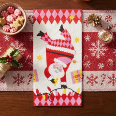 Fun Santa Christmas Lunch Paper Napkins Red Festive Party Tableware Set of 16