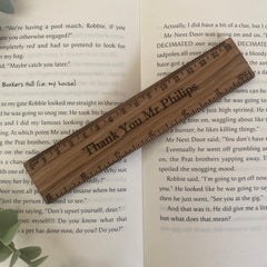 oak-veneer-ruler-personalised-bookmark|LLWWRBMO|Luck and Luck| 1