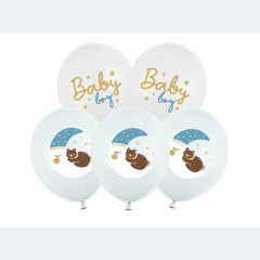 6-blue-baby-boy-balloons-new-baby-decorations-baby-shower-balloons|SB14P-338-000-6|Luck and Luck| 1