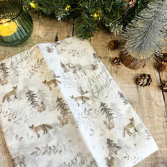 silver-deer-tissue-paper-5-sheets-christmas-gift-wrapping|XM6740|Luck and Luck| 1