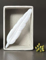 Personalised Porcelain Feather Memorial Matchbox for Remembrance and Sympathy
