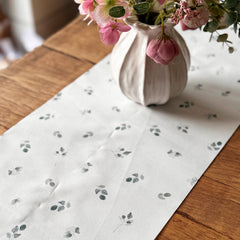 Green Botanical Leaf Table Runner 3m for Weddings Engagements and Anniversaries