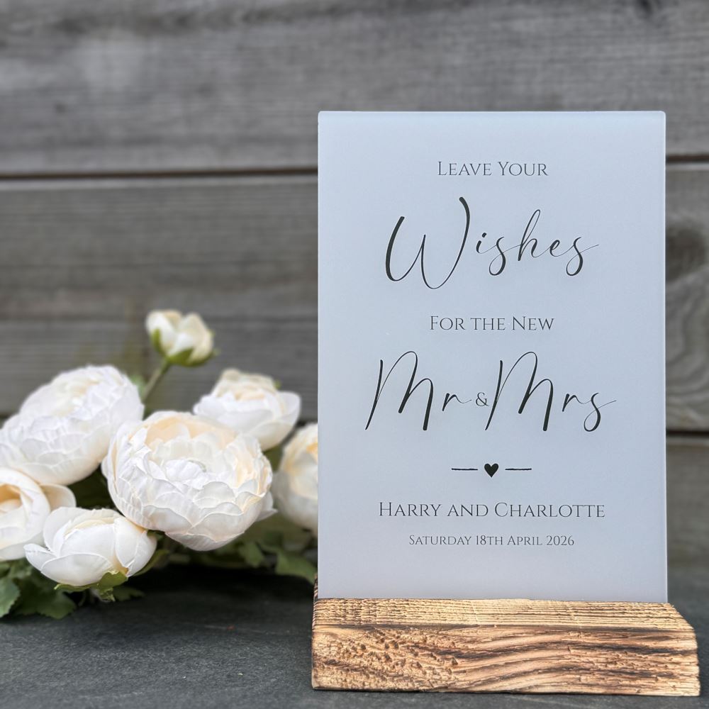 contemporary-personalised-leave-your-wishes-sign-opaque-a5-guest-book|LLUVWEDSIGND3LYWOP|Luck and Luck| 1