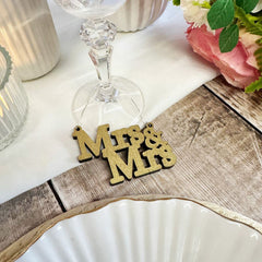 custom-wooden-hanging-mrs-mrs-small-sign-wedding-decoration-keepsake|LLWWHANGMRSMRS|Luck and Luck| 1