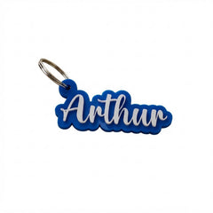 Personalised Name Acrylic Keyring Custom Colour Modern Keepsake Gift Accessory