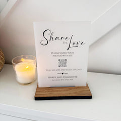 Classic Personalised Share the Love Sign - Opaque