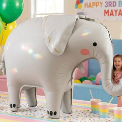 PartyDeco Elephant Standing Foil Party Balloon Childrens Party Decoration