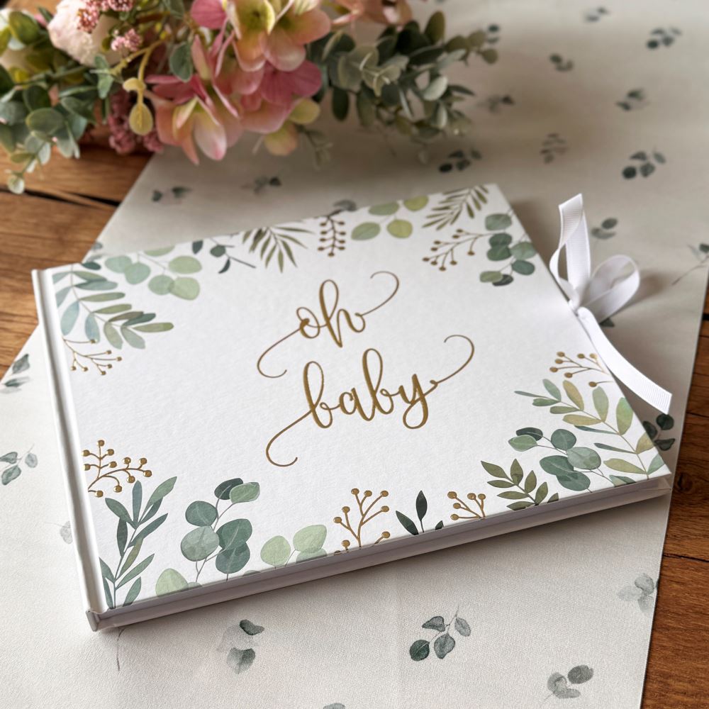 botanical-baby-shower-oh-baby-guest-book|90854|Luck and Luck| 1